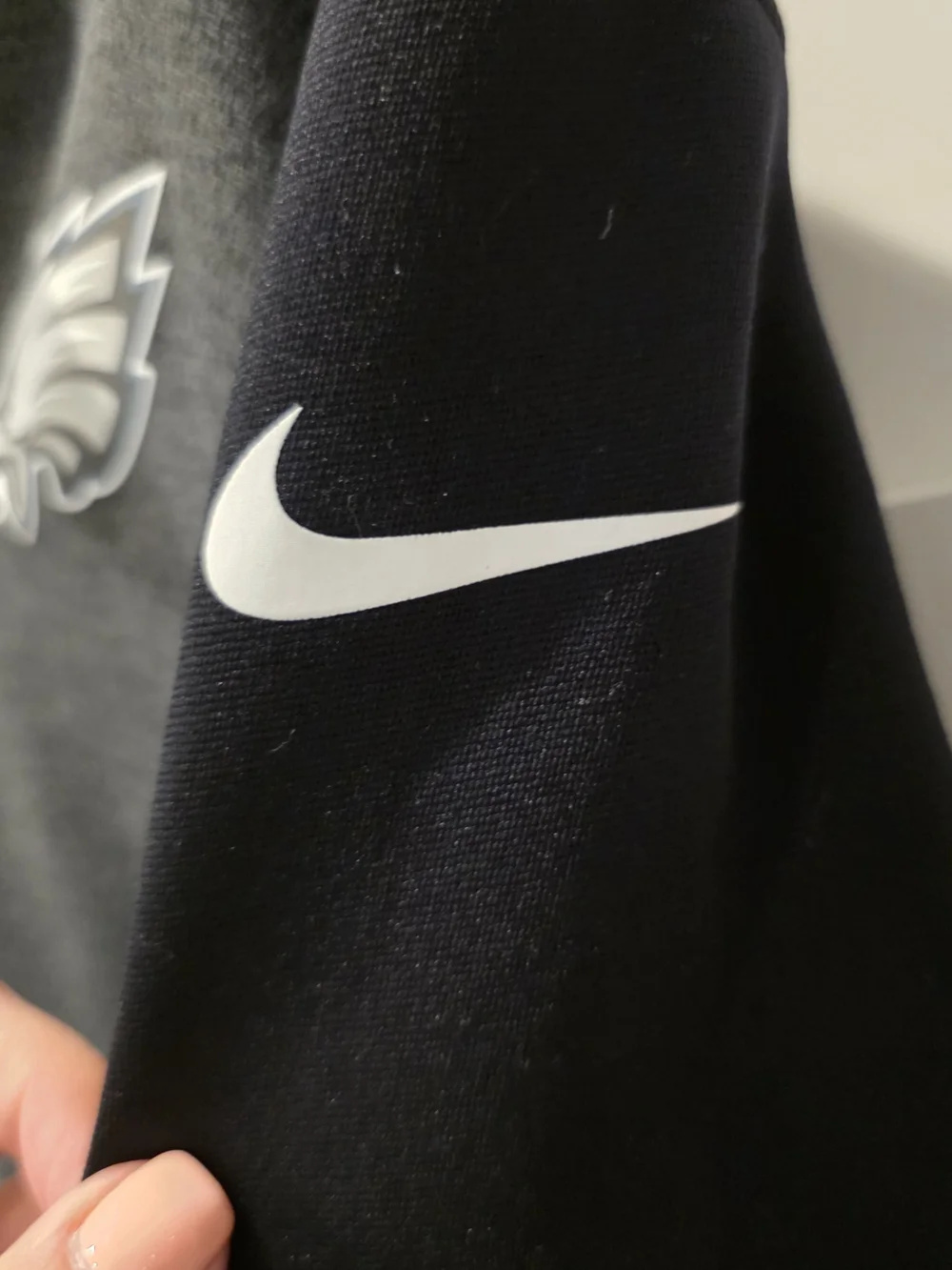 Nike Philadelphia Eagles Gray & Black Dri-FIT Quarter-Zip Pullover